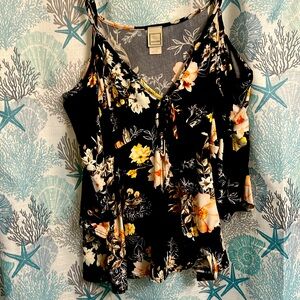 Blue top with long sleeve off the shoulders size extra large.